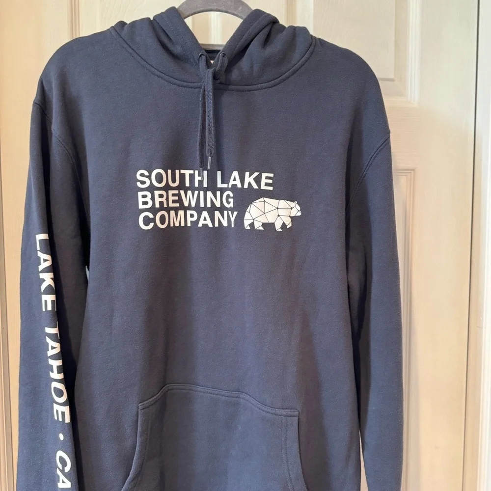 AS Colour Pullover Blue Hoodie Sweatshirt Men's Size L Fits Like Medium